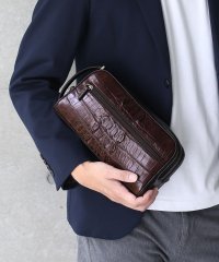 sankyoshokai/サンキョウショウカイ 三京商会 ナイルクロコダイルレザーホーンバックセカンドバッグ/505758123