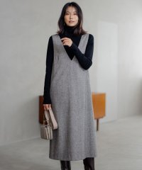 NIJYUSANKU（SMALL SIZE）/シルクネップツイード ジャンパースカート/505758720