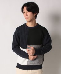 JEANS MATE/【BLUE STANDARD】軽量 ウォッシャブル 切替 セーター 洗えるニット/505751502