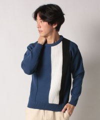 JEANS MATE/【BLUE STANDARD】軽量 ウォッシャブル 切替 セーター 洗えるニット/505751502