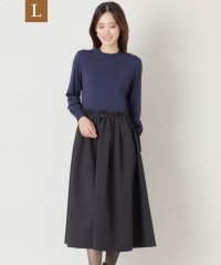 TO BE CHIC(L SIZE)/【L】【STORYコラボ】レーヨンナイロンニットコンビ ワンピース/505756367