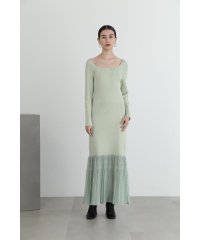 JILL STUART/プリーツヘムニットドッキングワンピース/505757662