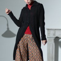 Sawa a la mode/サワアラモード Sawa a la mode 透け感で重ね着楽しむストライプ柄ニットカーディガン/505758046