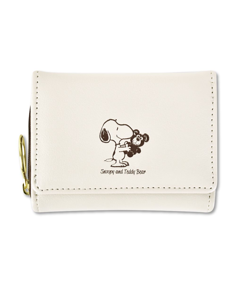 PEANUTS スヌーピー SNOOPY 二つ折り 横型折り財布 中ベロ ベロ