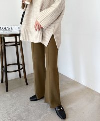 and　Me.../アンドミー andme ストレッチ ニット ピンタック ワイドパンツ/505759780