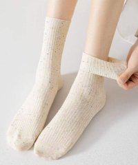 shoppinggo/靴下 ソックス ミックスカラー レディース 冷えとり靴下 蒸れない くつ下 socks フットウェア ショート丈 アンクルソックス ホワイト 黒 白/505760769