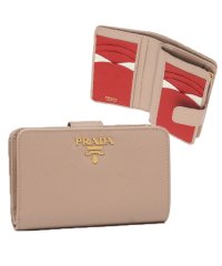 PRADA/プラダ 折り財布 レディース サフィアーノ マルチカラー PRADA 1ML225 ZLP F0KNX ベージュ レッド/505761222