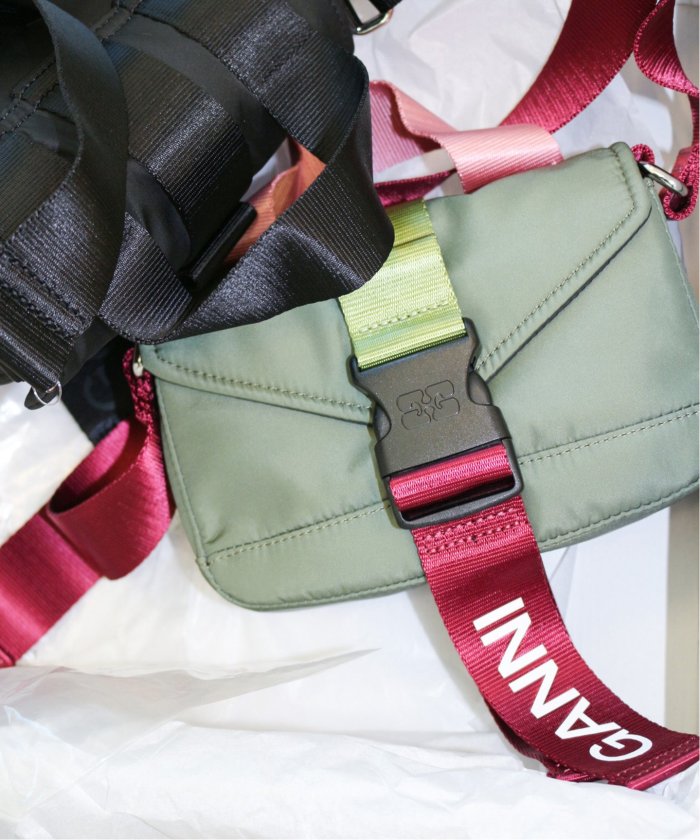 GANNI/ガニー】 Recycled Tech Mini Satchel(505762892