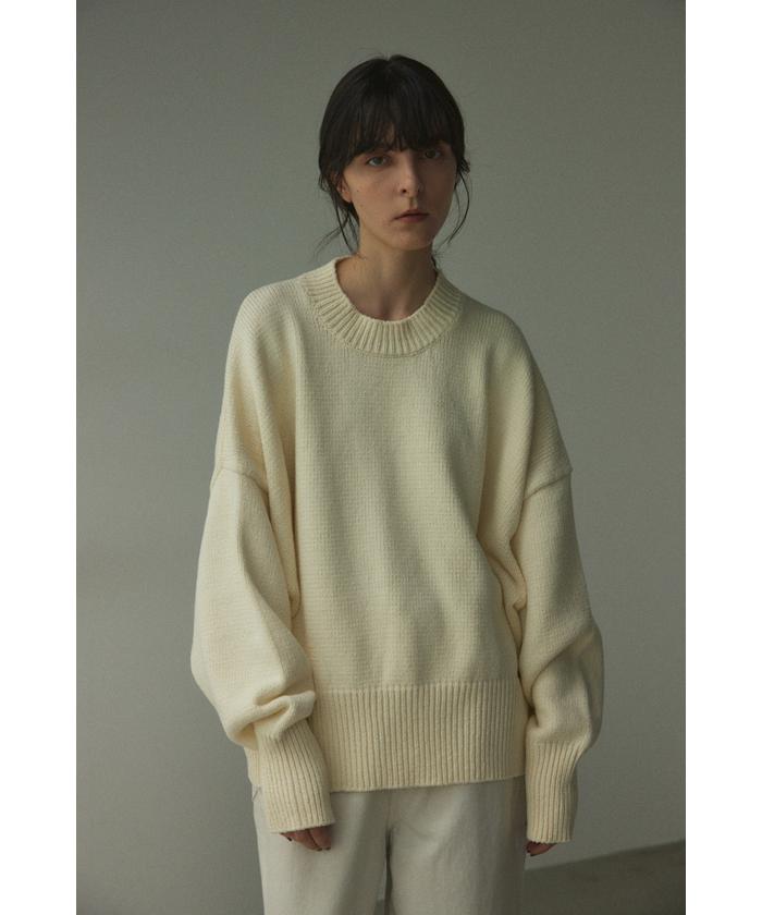 oversize knit pullover(505471470) | ブラックバイマウジー(BLACK BY ...