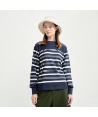 AIGLE/吸水速乾 ロングスリーブストライプTシャツ/505503024