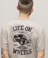 Schott/HEATHER T－SHIRT "LIFE ON WHEELS"/ヘザーTシャツ "ライフ オン ホイールズ/505763946