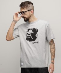 Schott/HEATHER T－SHIRT "STENCIL BULLDOG"/ヘザーTシャツ "ステンシル ブルドッグ/505763947