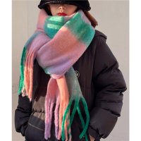 miniministore/ミニミニストア miniministore カシミヤ風マフラーチェック柄 大判 厚手/505757842