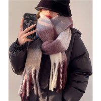 miniministore/ミニミニストア miniministore カシミヤ風マフラーチェック柄 大判 厚手/505757842