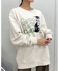 Spiritoso/スピリトーゾ Spiritoso Gatto 猫プリント裏毛トレーナー/505765938