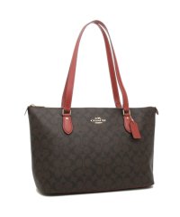 COACH/コーチ アウトレット トートバッグ シグネチャー ブラウン レッド レディース COACH FCH504 IMRVQ/505766056