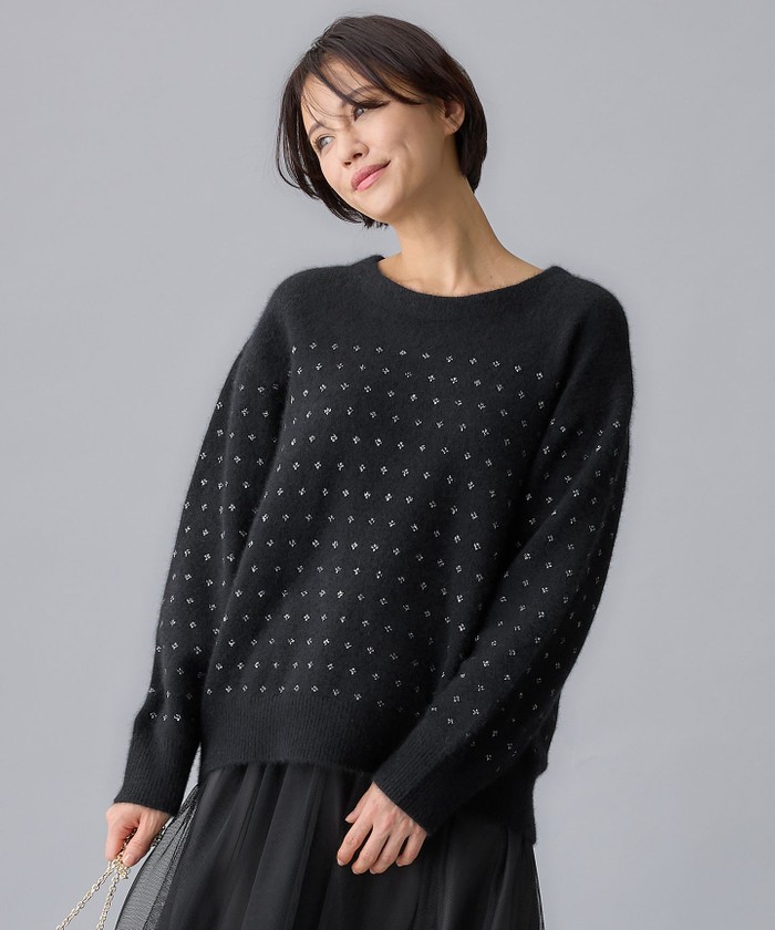 セール 30%OFF】ウールジャカードラメ ニット(505766115) | 自由