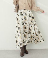 OLIVE des OLIVE/【natural couture】水彩花柄ギャザースカート/505763503