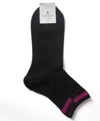 LANVIN en Bleu(ladies socks)/綿混リブソックス/505764657