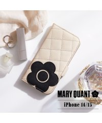 MARY QUANT/MARY QUANT マリークヮント iPhone 15 14 ケース スマホケース 携帯 レディース スタンド PU QUILT LEATHER BOOK T/505765037