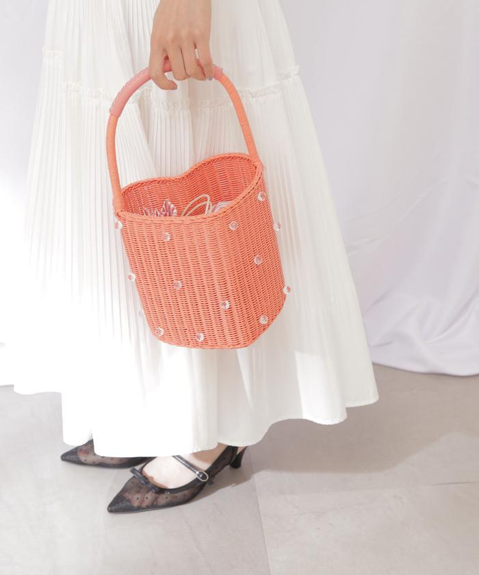 SELF PORTRAIT】ラタン バスケットバッグ