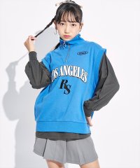 ANAP　GiRL/R+S ハーフジップ 裏毛 ベスト × ロングTシャツ セット/505767633