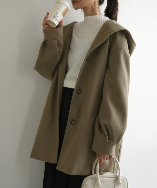 アンドイット and it_ フードミドルコート コート レディース 秋冬 