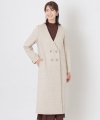 TO BE CHIC/【WEB限定】ノーカラーダブルウールコート/505756346