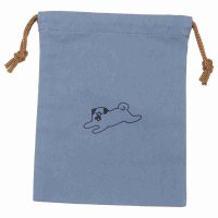 cinemacollection/シネマコレクション cinemacollection yukino 巾着袋 巾着S BLUE いぬ ディバージョン 小物入れ きんちゃくポーチ おしゃれ プレゼ/505767209