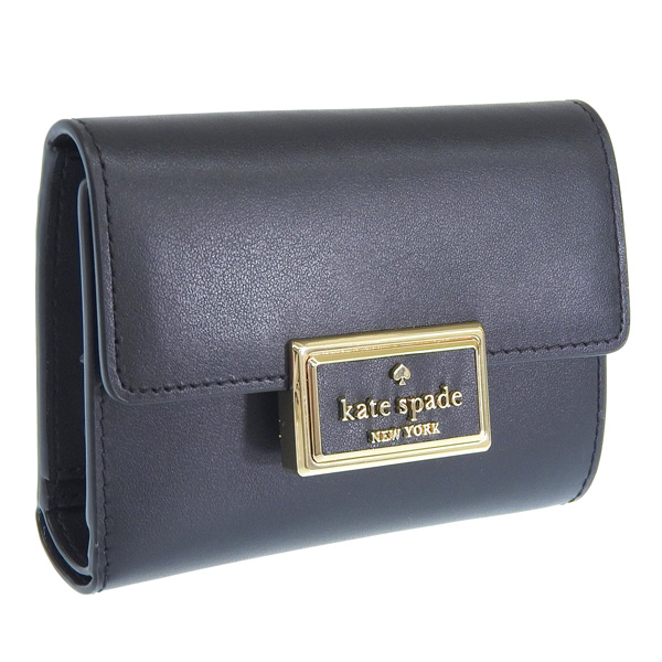 【新品未使用】ケイトスペード　リーガン　レザー　三つ折り財布