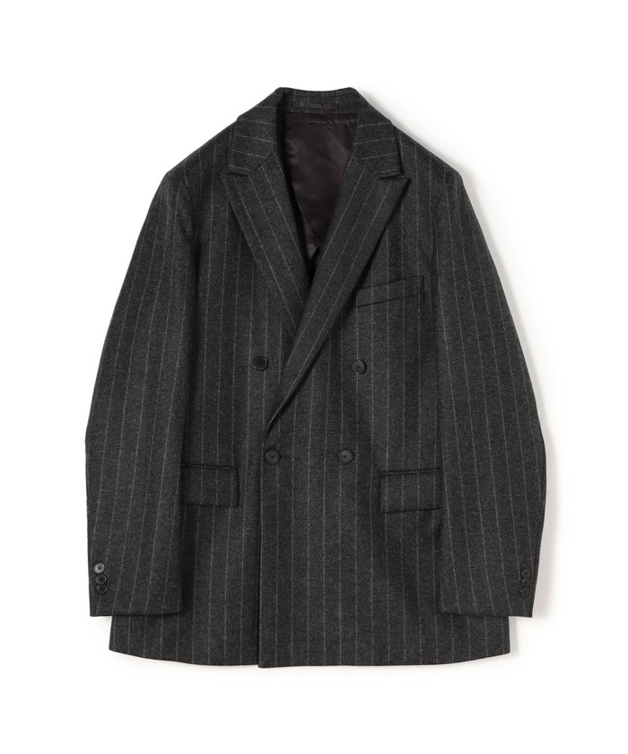 セール 50%OFF】ウールナイロンカシミヤ ダブルブレステッド4B