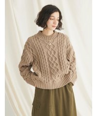 CRAFT STANDARD BOUTIQUE/ケーブルニットドッキングスウェット/505745665