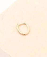 NOLLEY’S/【Otiumberg/オティウムバーグ】Mini Oval Hoop WT ミニオーバルフープピアス（クリア）/505758584