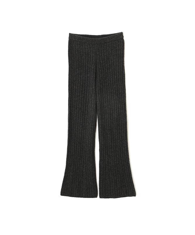 etreトウキョウ ヤクニットフレアリブパンツ S グレー