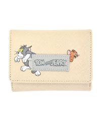 RUNNER/ランナー RUNNER トムとジェリー 三つ折り財布 財布 サイフ 合皮 お札 小銭入れ 外側 仕分け カード コインケース ラウンドファスナー ロゴ コンパク/505769787