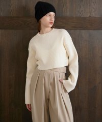 MIELI INVARIANT/Plump Cropped P/O Knit/505769879