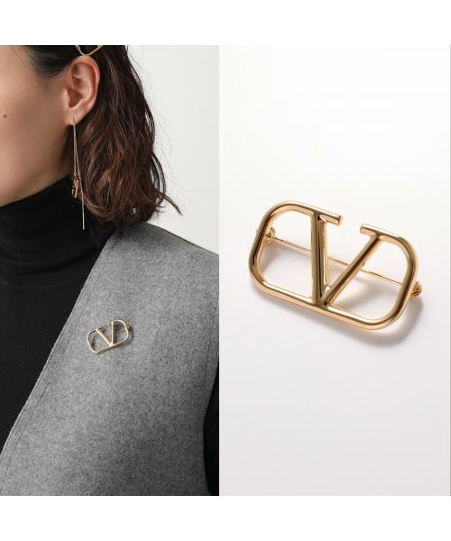 【関税込み】Valentino Garavani Fil Perdu メタル ブローチ org.jpg