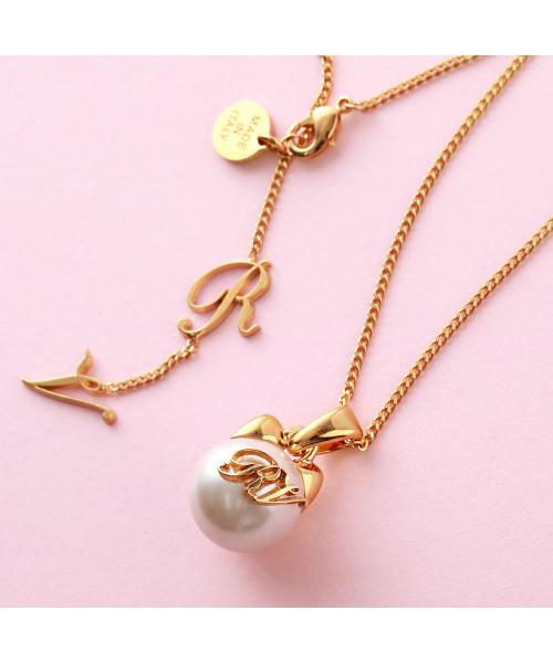 ROGER VIVIER ネックレス パール ロゴ キャット RV PEARL CAT ロジェ ヴィヴィエ ROGER VIVIER ネックレス パール ロゴ
