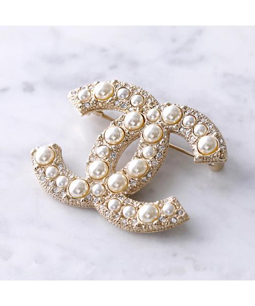 CHANEL ブローチ A64762 B06258 ココマーク パール (505771414 CHANEL ブローチ A64762 B06258 ココマーク パール (505771414