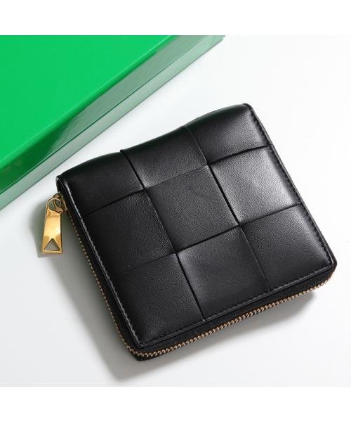 値下げ！ボッテガヴェネタ 折り財布 マキシイントレ レザー ブラック