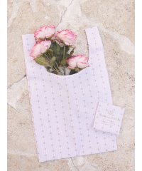 Maison de FLEUR/メゾン ド フルール Maison de FLEUR ストライプフラワープリントエコバッグ/505772904