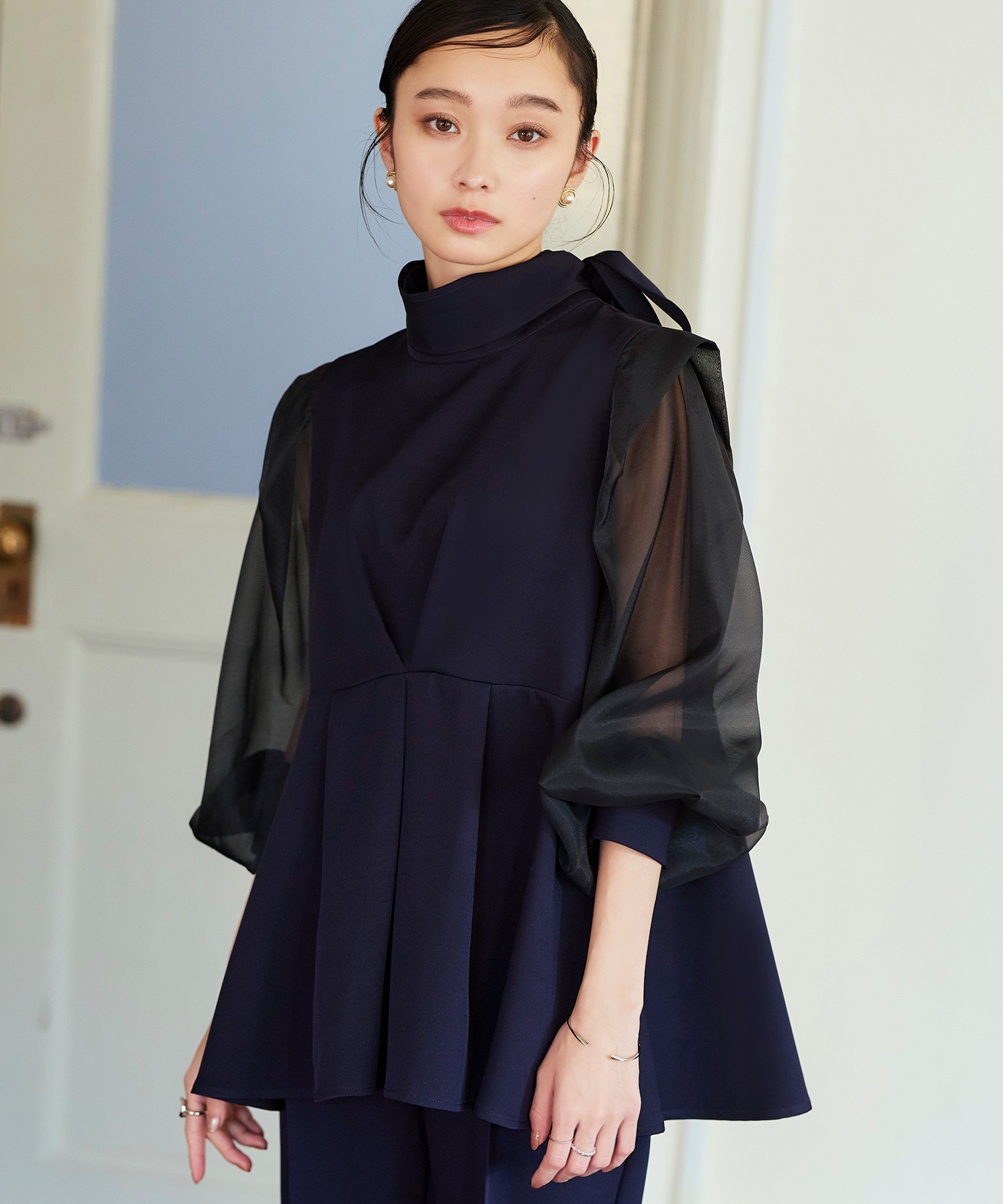 ルイルエブティック RUIRUE BOUTIQUE オーガンジースリーブ ルイルエブティック RUIRUE BOUTIQUE オーガンジースリーブ