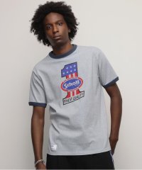 Schott/HEATHER TRIM T－SHIRT"NO.1 AMERICAN"/ヘザートリムTシャツ "ナンバーワン アメリカン/505763949