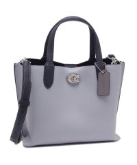 COACH/コーチ トートバッグ ウィロウ グレー ブルー レディース COACH c8561 lhw9a WILLOW COLOR BLOCK TOTE GREY BLU/505769838