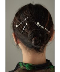 niana/niana ニアナ ヘアアクセサリー ヘアピン 3本セット パール ビジュー バレッタ アメピン ヘアクリップ ヘッドドレス ゴールド シルバー ミニ おしゃれ/505773097