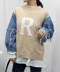 miniministore/ドッキングニット デニムシャツ 切り替え/505773861