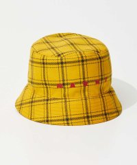 MARNI/マルニ MARNI CLZC0110S0 UTWA04 帽子 メンズ チェックバケットハット キャップ ロゴ刺繍 ウール/505774110