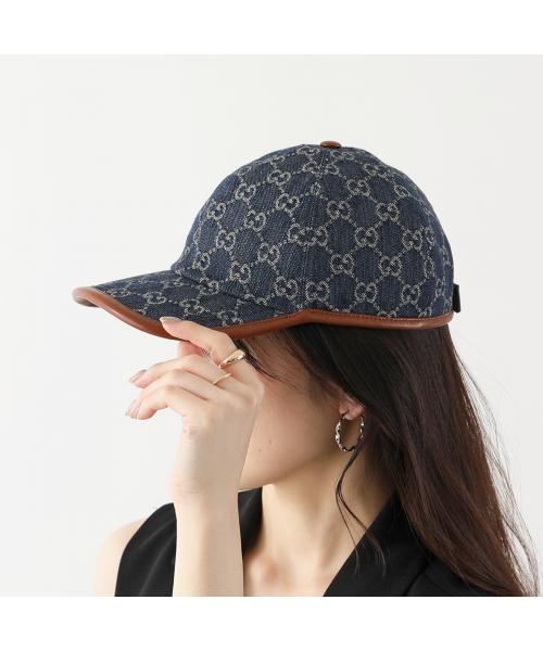 GUCCI デニム GGロゴ ベースボールキャップ