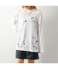 SPORTMAX/SPORTMAX 長袖Tシャツ NEVADA パーフォレーション ダメージ加工/505774853