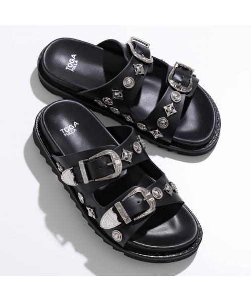 TOGA PULLA サンダル Buckle sandals AJ844 メタル バックル TOGA PULLA サンダル Buckle sandals AJ844 メタル バックル